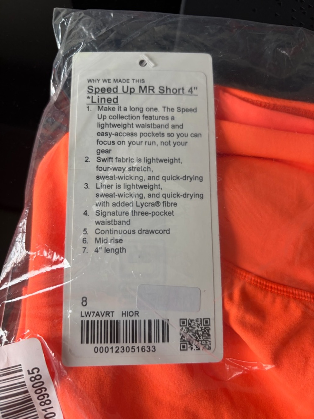 NEW Lululemon Speed Up MR Short 4” Lined in Neon Orange

In original packaging - Picture 2 of 4